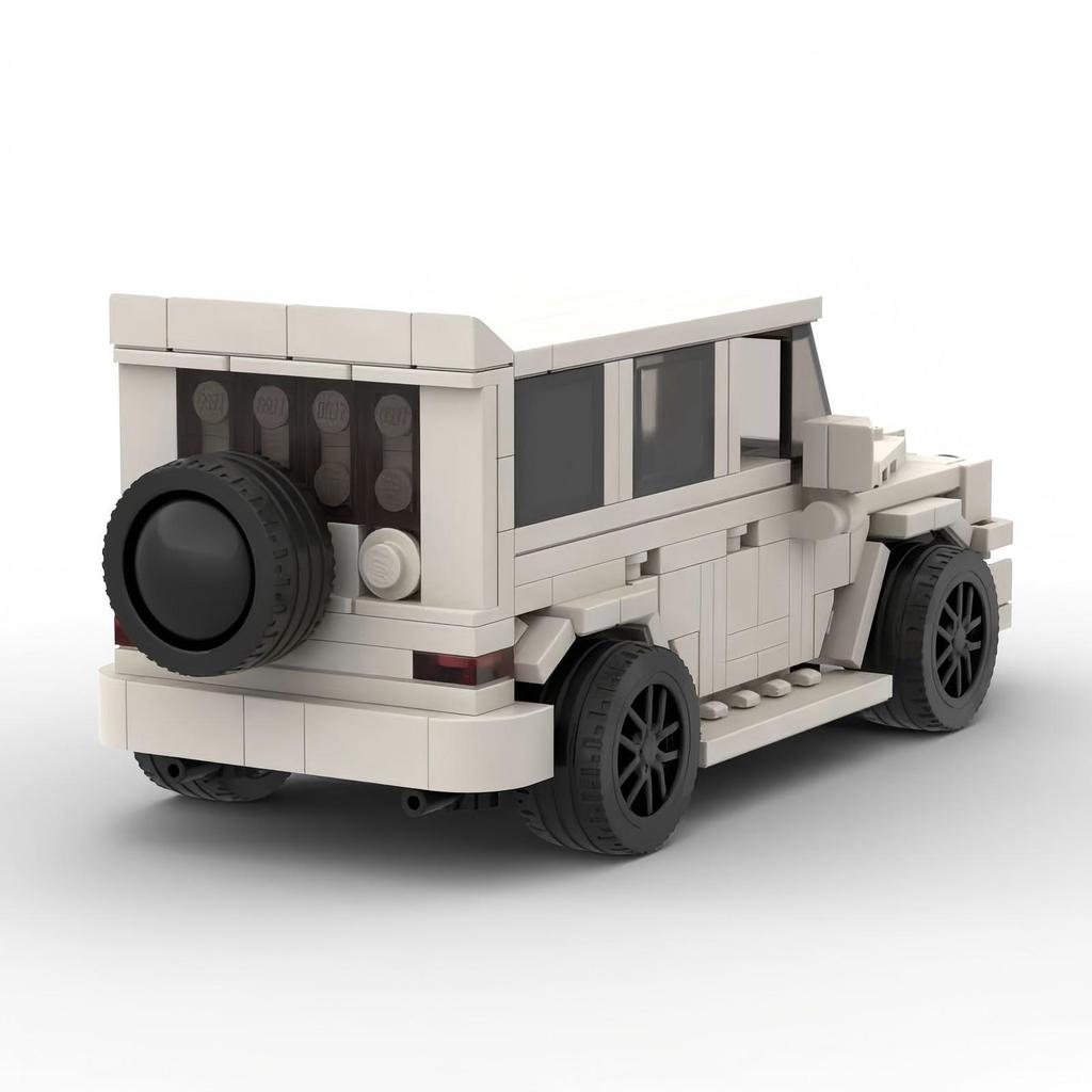 -84923 White -Amg G63 Building Block Compatible Assembly Gift Ornament Small Particles