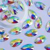 Hand-Sewn Water Drop Resin Rhinestones Brooches - Vintage DIY Clothing Accessories