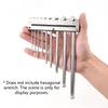 Wall Mountable Hex Wrench Tool Organizer Space Efficient Aluminum Shelf Stand For 1.5mm To 10mm Hex Keys