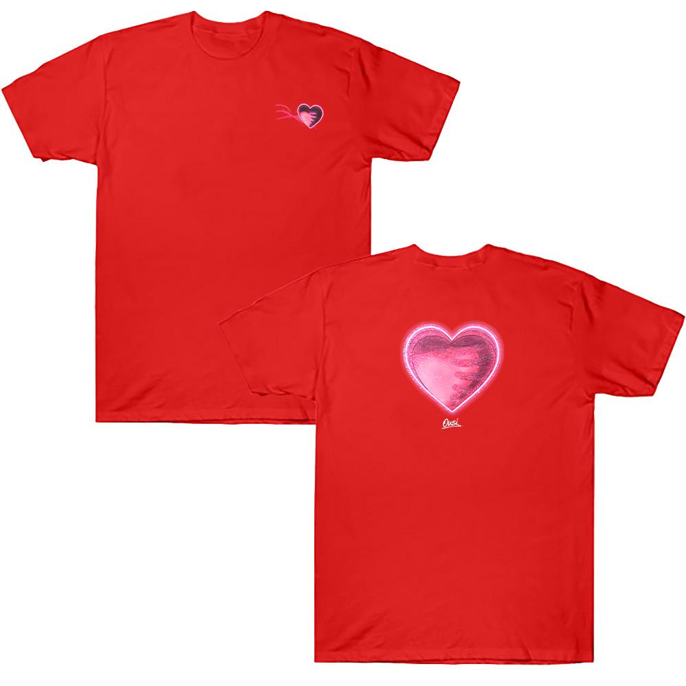 

Heart Motion Oversize Tee Omar Courtz Merch Pure Cotton Casual T Shirts Fashion Women Men Top Summer O-neck Short Sleeve Clothes XXL червоний