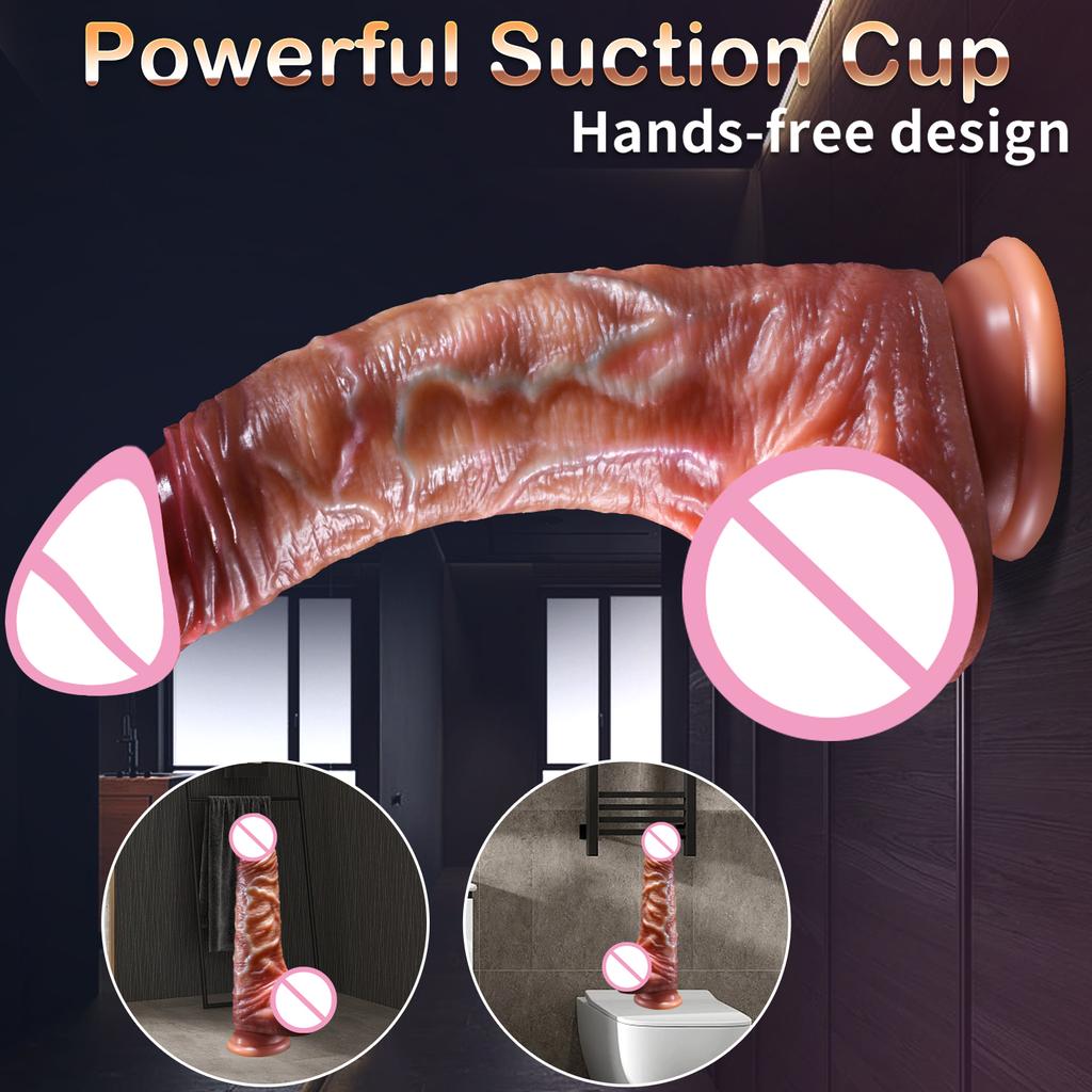 Super Realistic Dildo For Female Masturbation Skin Sliding Foreskin Dick Penetration Anal Big Penis Sexy Adult Sex Toys ForWomen