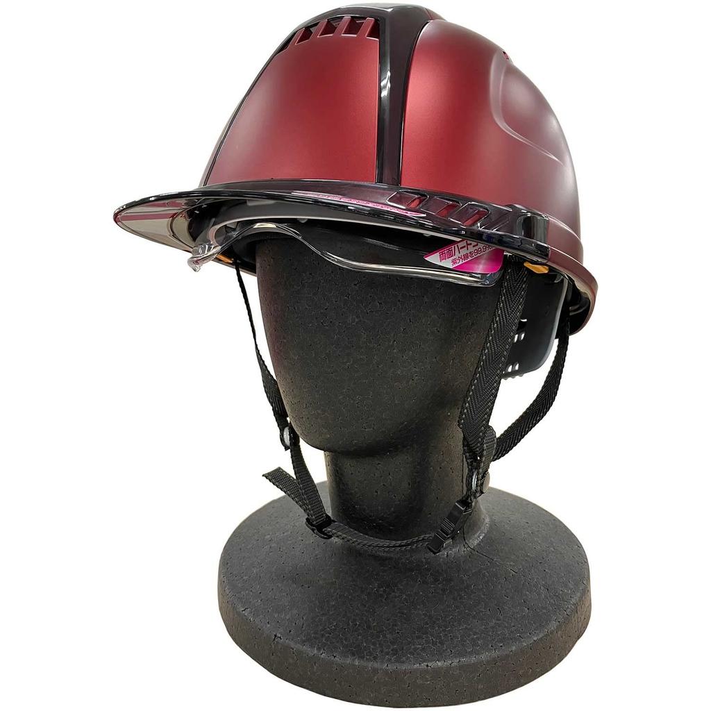 TOYO SAFETY Metallic Matte 391FSMMRD Helmet, Red, No.