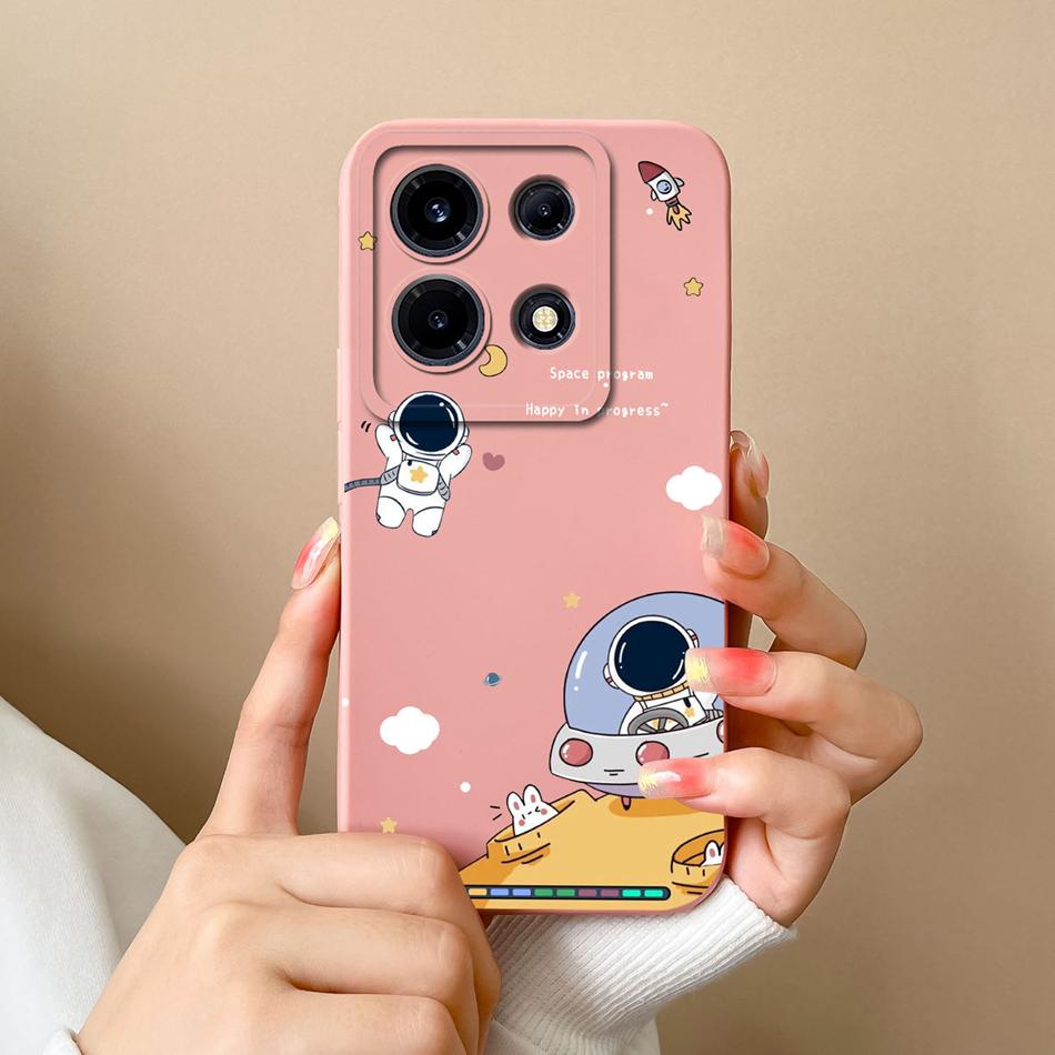 Case For Infinix Note 30 Pro Vip 30i Flower Soft Liquid Silicone Camera Lens Protection Back Cover For Infinix Note30 30 i Coque