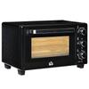 21L Mini Countertop Oven, 100 degrees C-230 degrees C Adjustable Temp - Black