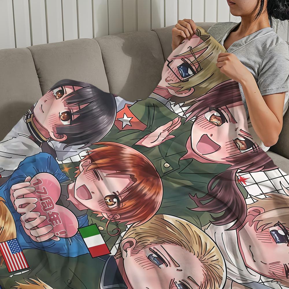 Blanket For Hetalia Soft Throw Blanket for World Picnic Bed Sofa Home Group Bedroom Cozy Warm Stars Comfortable