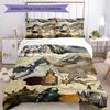 Set Biancheria da Letto Stile Gotico Traspirante Copripiumino con Federe Biancheria da Letto Decorativa per Camera da Letto Decorazione Casa Regalo di Compleanno