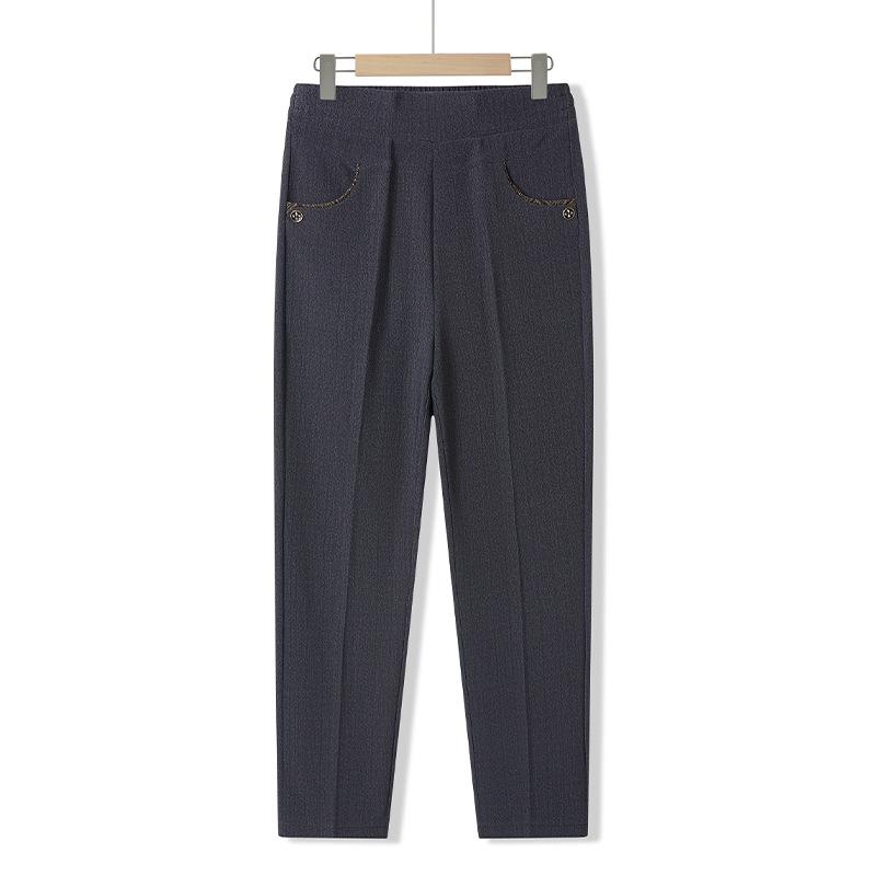 

Spring & Autumn High Waist Slimming Pants for Middle-Aged & Elderly Women - Versatile Casual Straight Leg Trousers 3XL (suggested 120-135 jin)