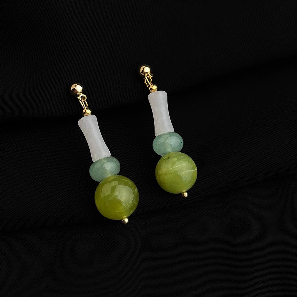 18K Gold Plated Clip-on Enamel Flower Earrings - Non-Pierced, High Color Retention