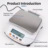 Dual Display LCD Jewelry Laboratory Electronic Balance Scale 0.1g 1kg/3kg/5kg With RS232 Interface AC 220-240V EU Plug