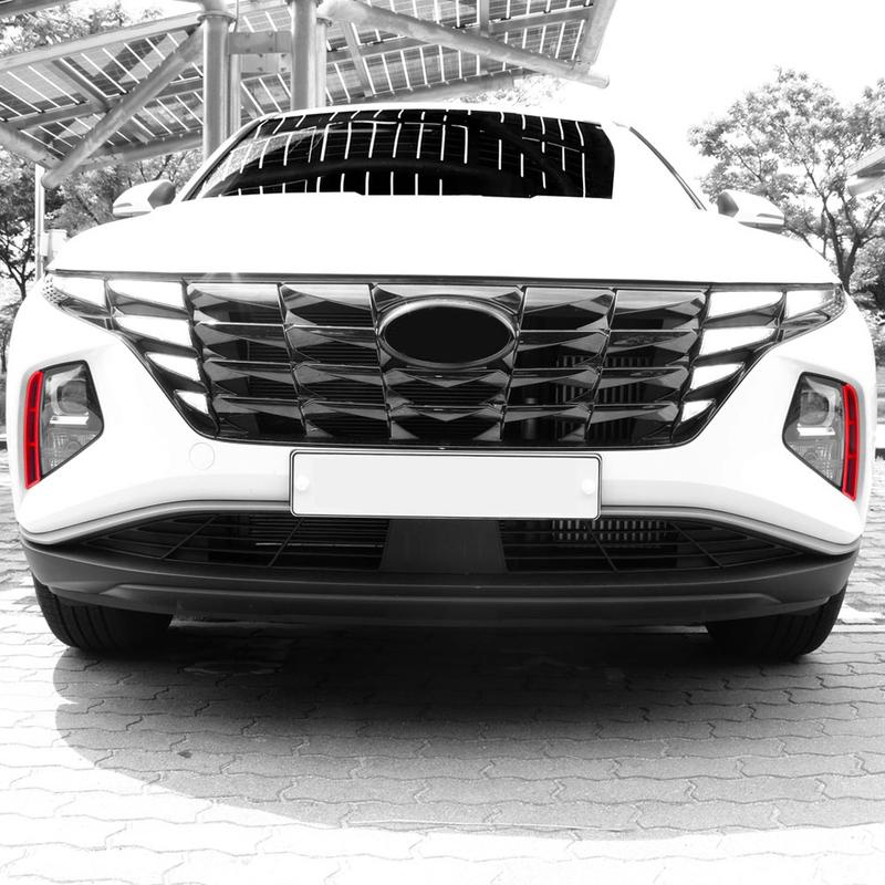 Carbon Fiber Front Fog Light Frame Trim Cover For Hyundai Tucson NX4 2024 Exterior Accessories