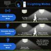 4/6/8/10PCS Outdoor Solar Wall Lights with Motion Sensor IP65 Waterproof 100 LEDs Solar Powered for Garden Yard Street Lighting