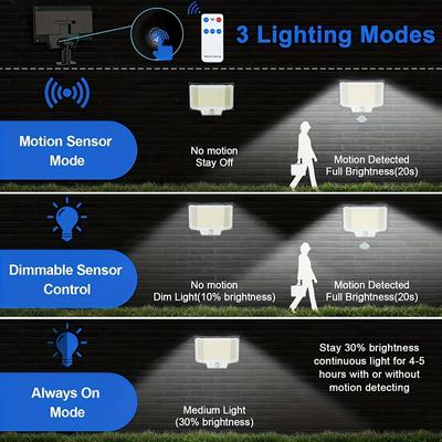 4/6/8/10PCS Outdoor Solar Wall Lights with Motion Sensor IP65 Waterproof 100 LEDs Solar Powered for Garden Yard Street Lighting