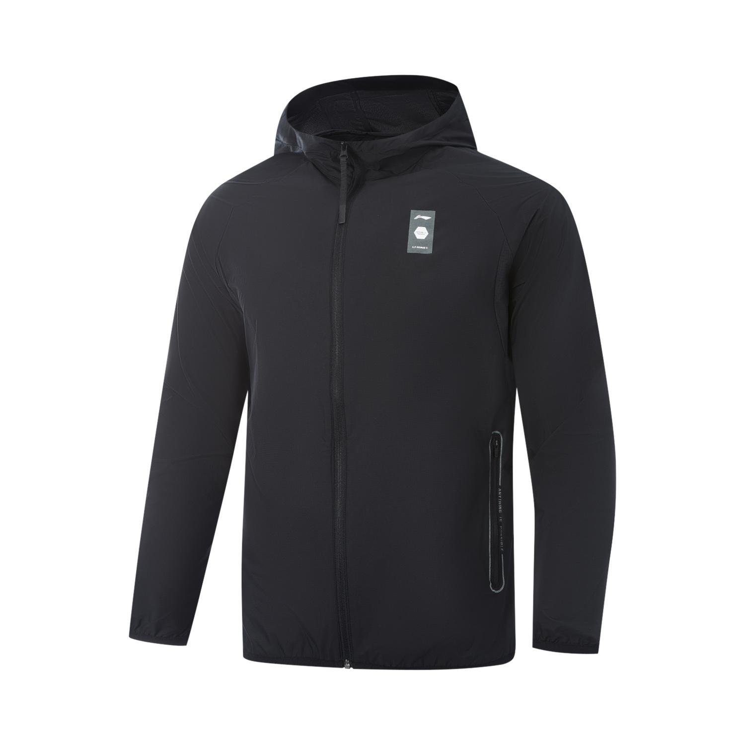 

Li Ning Охлаждающая Удобная Устойчивая к УФ-лучам Быстросохнущая Спортивная Куртка Мужские Куртки Черный AFDVG33-1 M