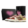 Dunk Wish Sparkle, Heart Box Leather Low Top Skateboard Shoes Men's Yellow Red IQ1118-220(Team773--)