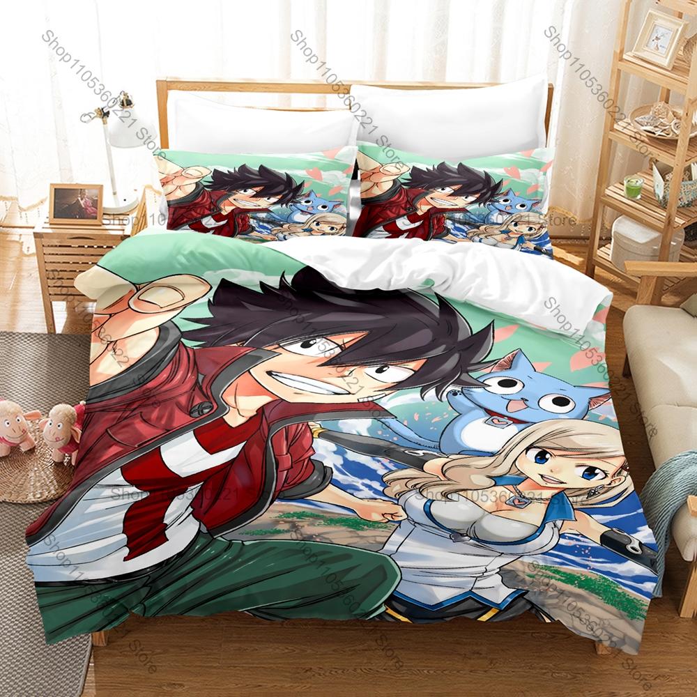 Interstellar Adventure Anime Edens Zero Full Printed 3PCS Bedding Duvet Cover + 2 Pillowcases Teen Dorm Home Decoration