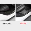 Rear Door Sill Anti Kick Film For Tesla Model Y 2025 Leather Mat Side Defense Pads Side Edge Film Protector Stickers Dashboard