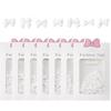 Black & White 3D Resin Ribbon Bow Nail Art Accessories (30pcs)