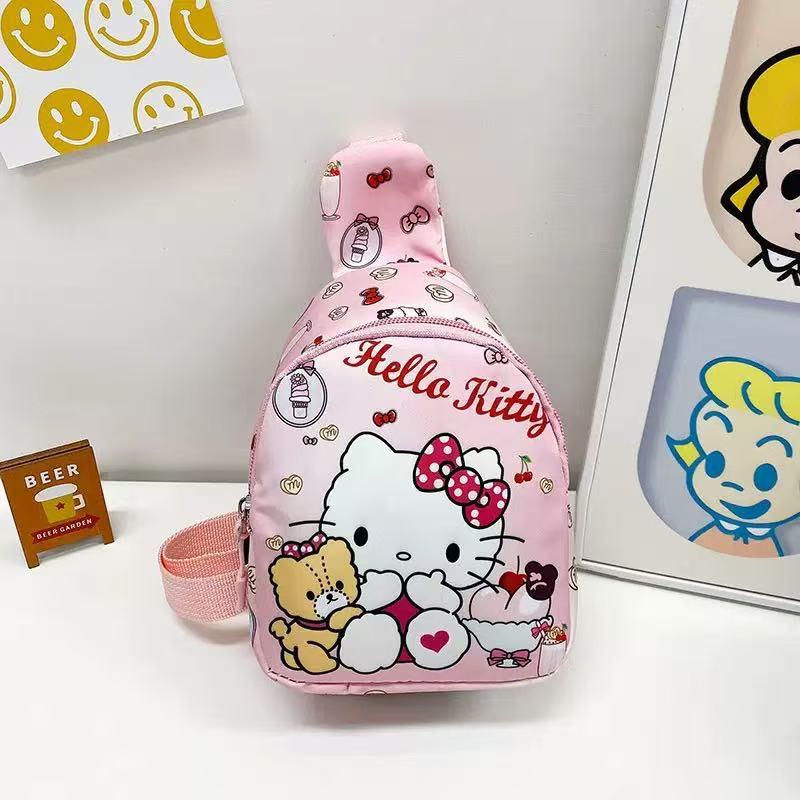Cute Cartoon Children's Backpack: Trendy Casual Small Bag for Kindergarten Girls - Crossbody or Chest Style