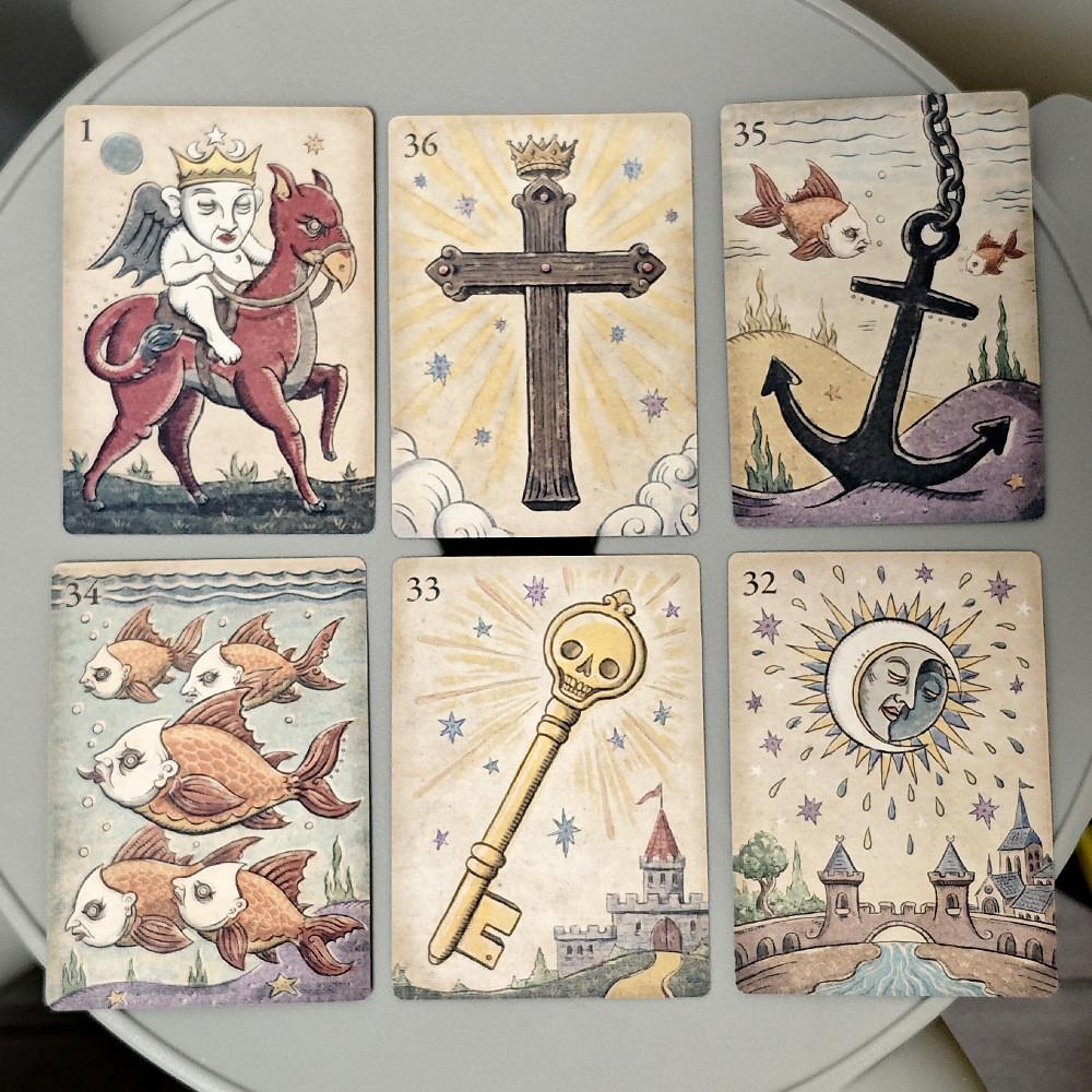 Deviant Moon Lenormand Card Deck With Doublesided Textured Paper For Tarot And Fortune Telling