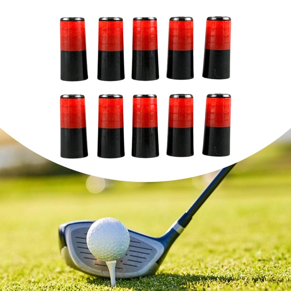 10 Pieces Golf Iron Ferrules Caps Size .355 Fashion Stylish for Taper Tip Wedge Club Shaft