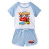 2025 Kids' Summer Clothing Set: Unisex Baby Shorts & T-Shirt Two-Piece for Casual Sports