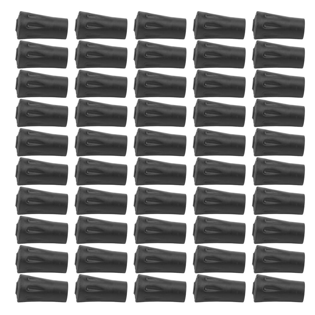 50Pcs Plastic Trekking Walking Poles Tips Protector Replacement for Outdoor Hiking Climbing