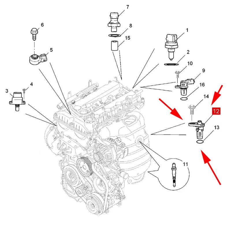 

10502237 F01R00F004 Original crankshaft sensor For SAIC MG 350 360 E550 RX3 MG3 MG5 ZS GT