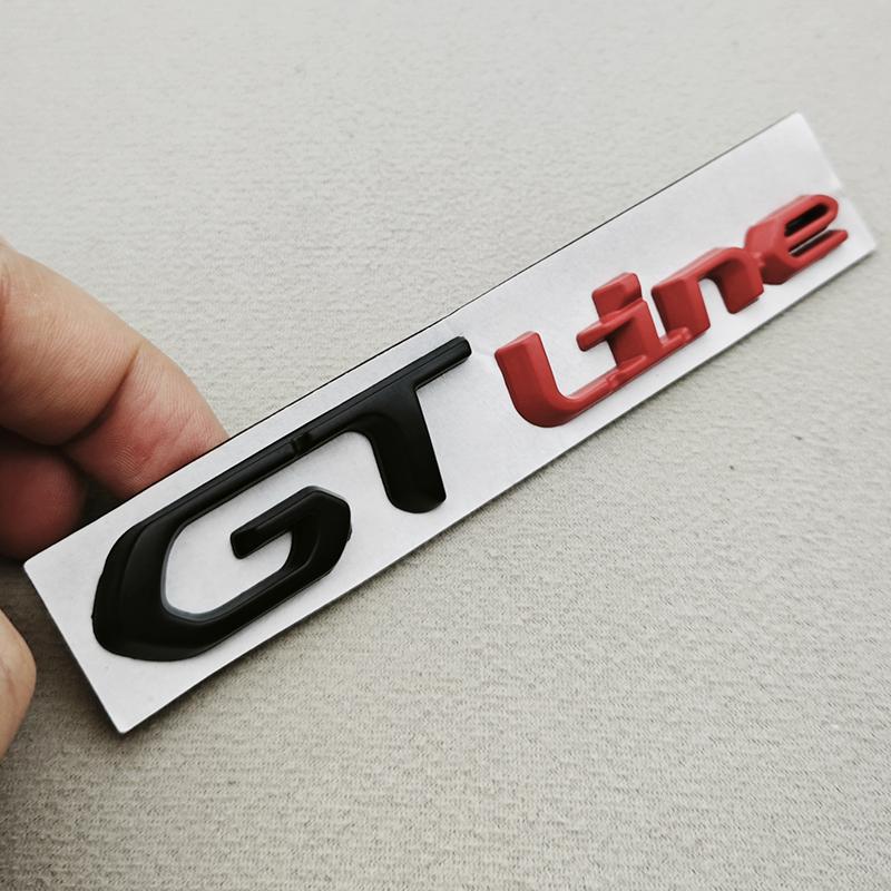 AAXJ1 3D Metal Chrome Logo GT Line Emblem Badge For Peugeot 2008 301 307 308 408 3008 508 208 Car Rear Trunk Fender Styling Decoration