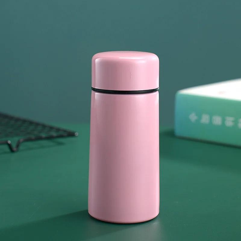 260/280ml Mini Pocket Thermos 304 Stainless Steel Vacuum Flask Small Portable Leakproof Insulated Water Bottle For Purse Bag