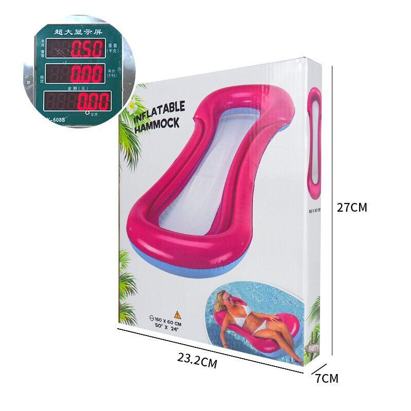 

Надувной гамак с сеткой складной портативный спинка плавучий ряд водный отдых шезлонг плавучая кровать диван