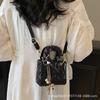 2025 new model, feeling foreign style, Princess Diana bag, women's Sen Meng trend trend line, diamond single shoulder handbag, messenger bag