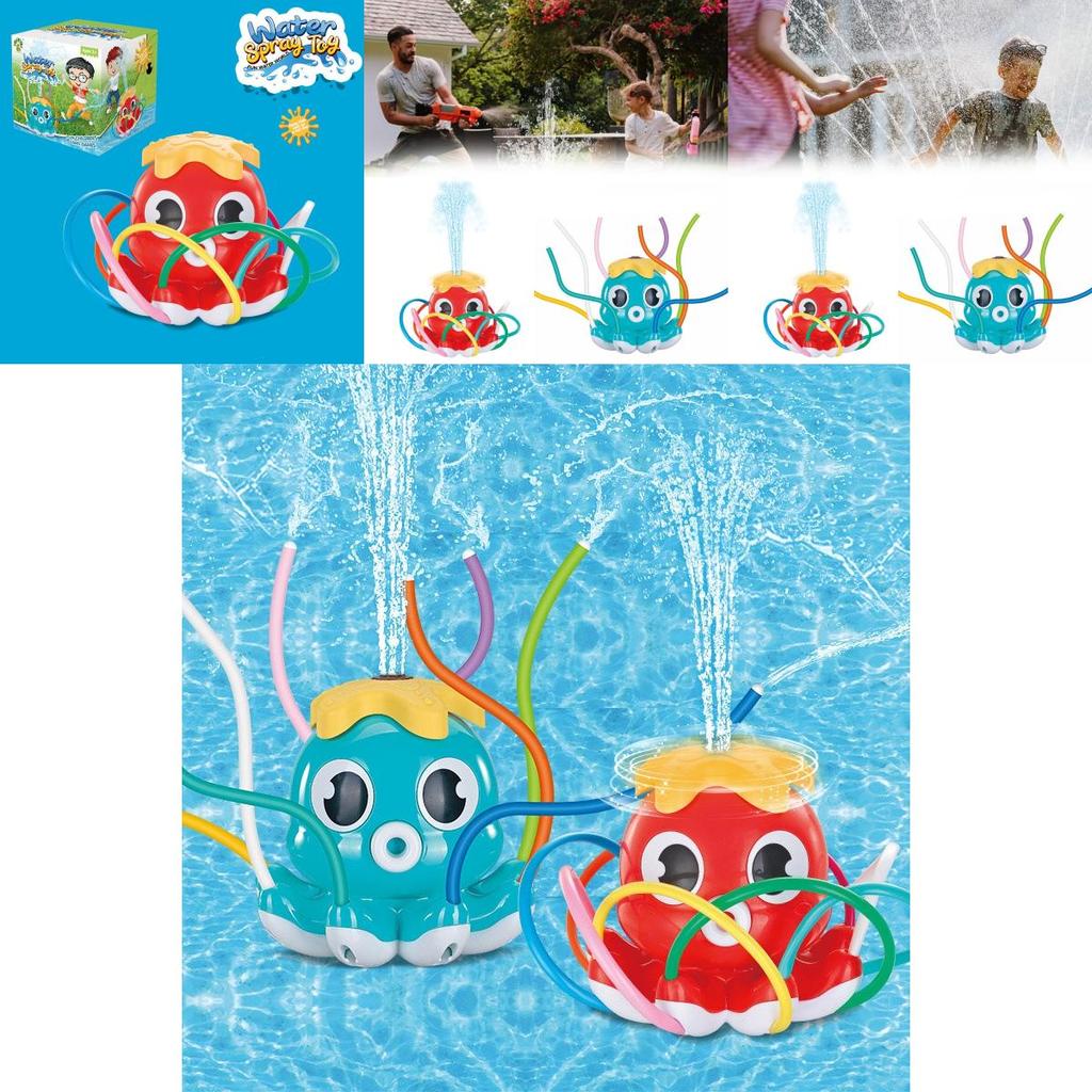 Colorful Outdoor Water Play Toy Sprinkler Octopus For Fun And Engagement In Backyard
