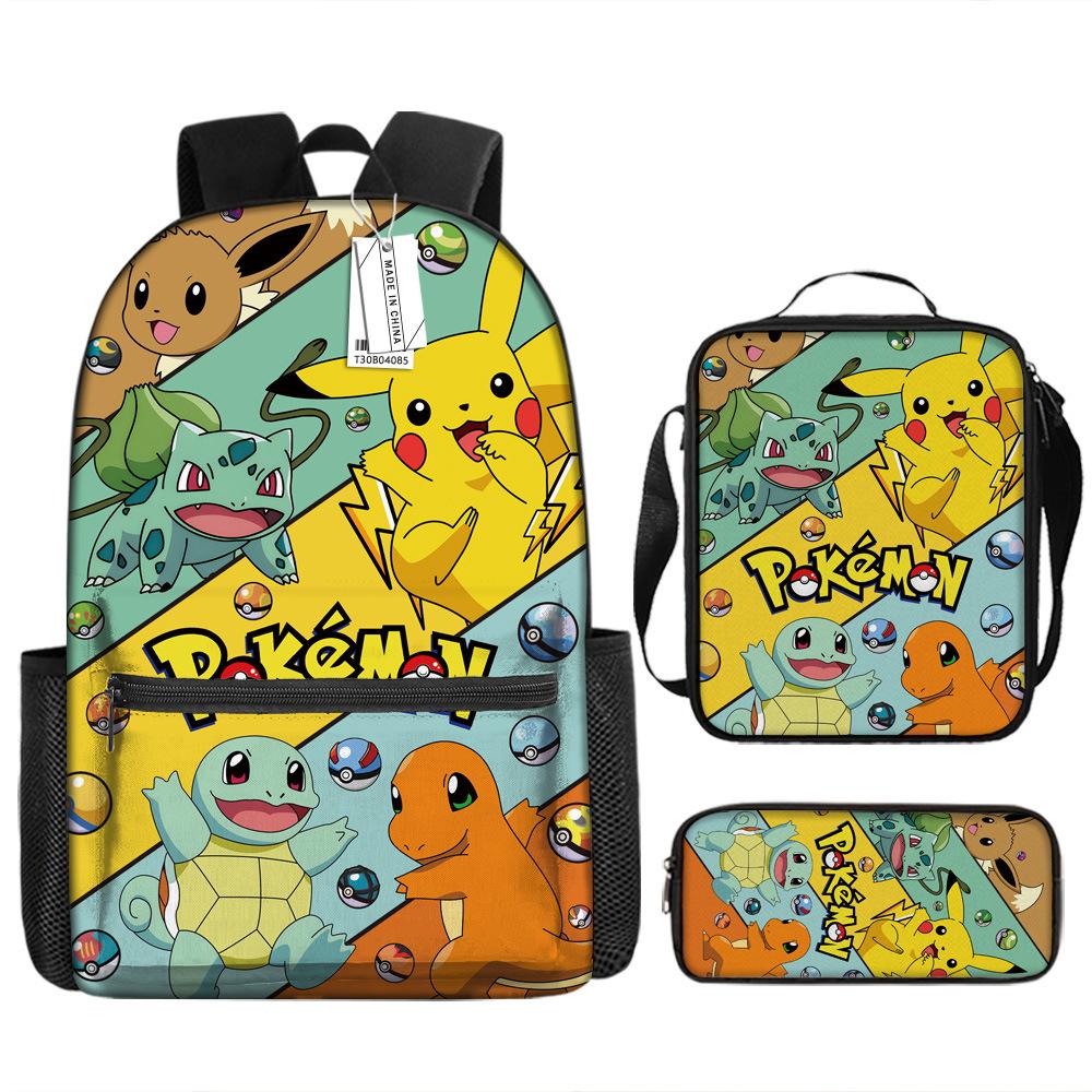 School Season Student Schoolbag Pokémon Pokémon Backpack Cartoon Satchel Pencil Case