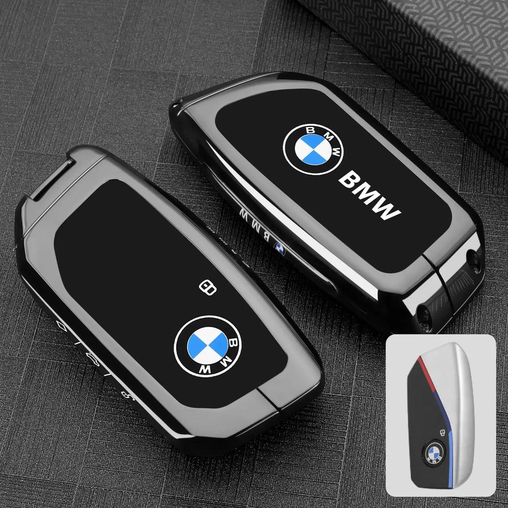 Zinc Alloy Leather Car Remote Key Case for BMW F10 F11 F20 F25 F30 F31 F34 G20 G30 X3 X4 I3 M3 M4 1 3 5 Series Accessory