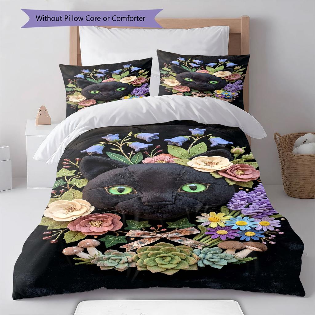 Gentle Calm Bedding Quilt Set Quilt Cover Pillowcase Home Decoration Birthday Gift (1 * Duvet Cover + 2 * Pillowcase, Without Core)