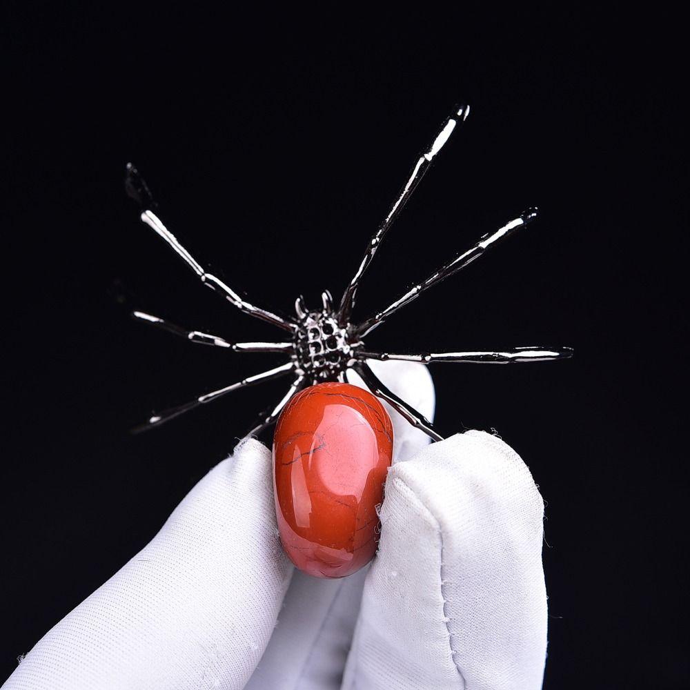 Colorful Crystal Spider Ornaments Spider Shape Home Decoration Spider Miniatures Spider Crystal Crafts Gift