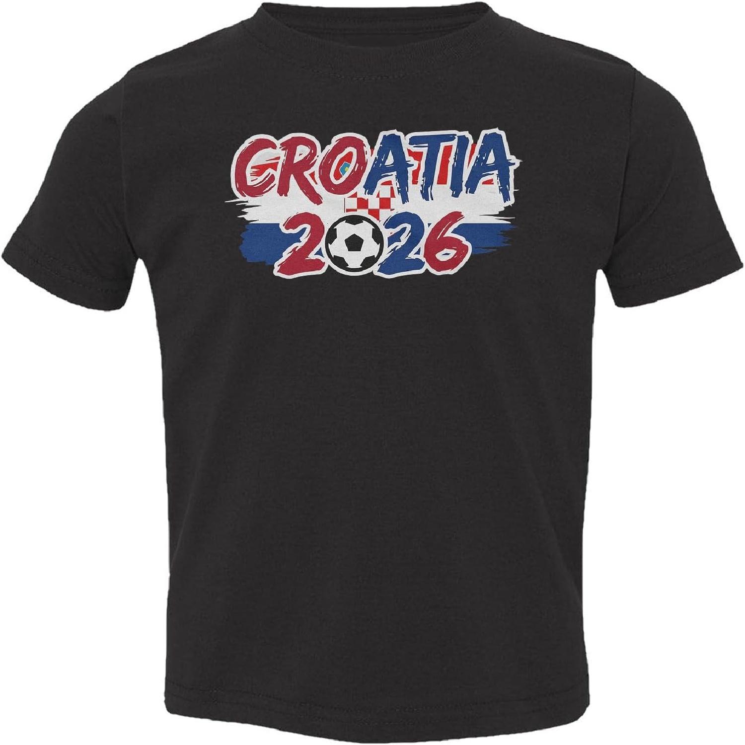 

Croatia Flag Logo Style Inspired - 2026 Soccer Fans Toddler T-Shirt S разноцветный