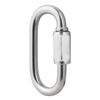 20PCS Stainless Steel Carabiner Quick Oval Screwlock Link Lock Ring Hook M3 5 Multifunctional for Outdoor Camping Hiking