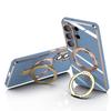 Applicable to Samsung S11Ultra solid color fulcrum magnetic suction bracket Apple 11 anti-drop 1D electroplating 11 high-end mobile phone case