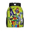 Teen Titans Go Raven's Emoticlones Backpack  Youth Polyester Travel Backpacks Pattern Fun School Bags Rucksack