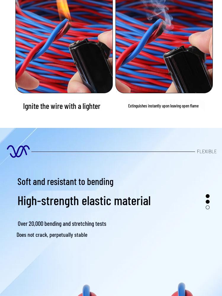 RVS Pure Copper Flame-Resistant 1/1.5/2.5mm² Household Twisted Pair Electric Vehicle Charging & Lighting Wire