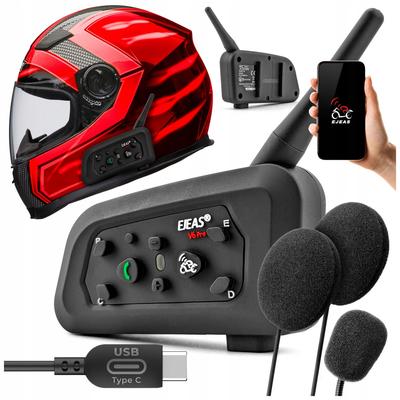 Ejeas Interkom Moto V6 Pro Plus - Zestaw Na 1 Kask