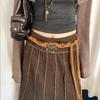 Fashion Metal Women's Waist Chain Adjustable Durable Retro Waist Chain Gold/Silver Carved Chain Belt