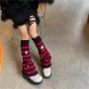 Star Striped Leg Warmers for Women-Lolita Boot Stockings 80s Party Legwarmers