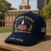 American Anniversary Baseball Cap, Men's and Women's Polyester Digital Printing Sun Hat Retro Style