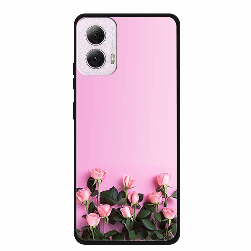For Moto G Power 2024 Case TPU Animals Soft Silicone Phone Cases For Motorola G Power 2024 5G Wolf Protector Original Back Cover