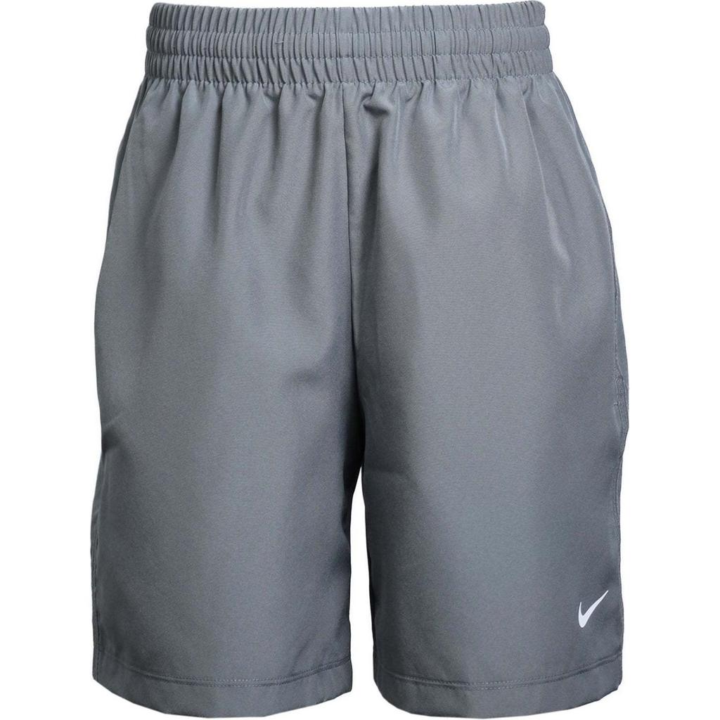 Nike Solid Color Elastic Waist Comfortable Versatile Shorts Kids shorts Gray White DX5382-084