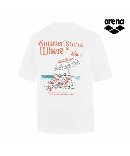 Alena Graphic Day Men'S Short Sleeve Rash Guard A6Bm1Rr25Wht