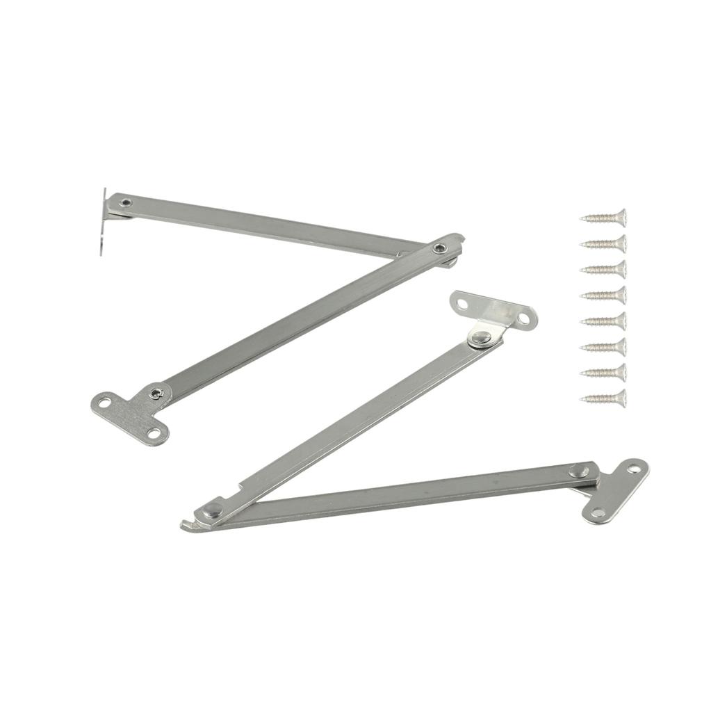 Hochklappstütze Silber Lifter Bücherregal Schranktür Heimhardware Edelstahl Klappbare Ausziehstange Schranktür Praktisch