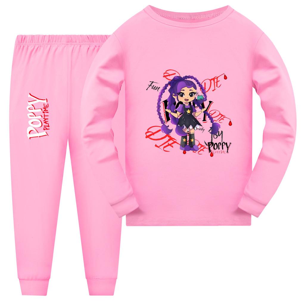 5593 Ensemble Pyjama Filles Enfants Imprimé Lily Lovebraids Haut et Pantalon Vêtements de Nuit Maison Pyjamas